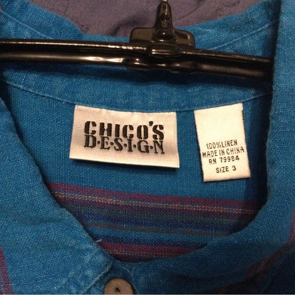 Chicos Linen Shirts, size XL, bundle of 2 - Picture 5 of 10